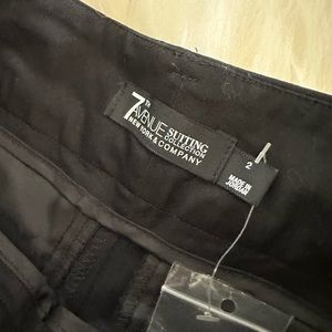 NWOT New York & Company 7th Ave cuffed black SHORTS SZ 2